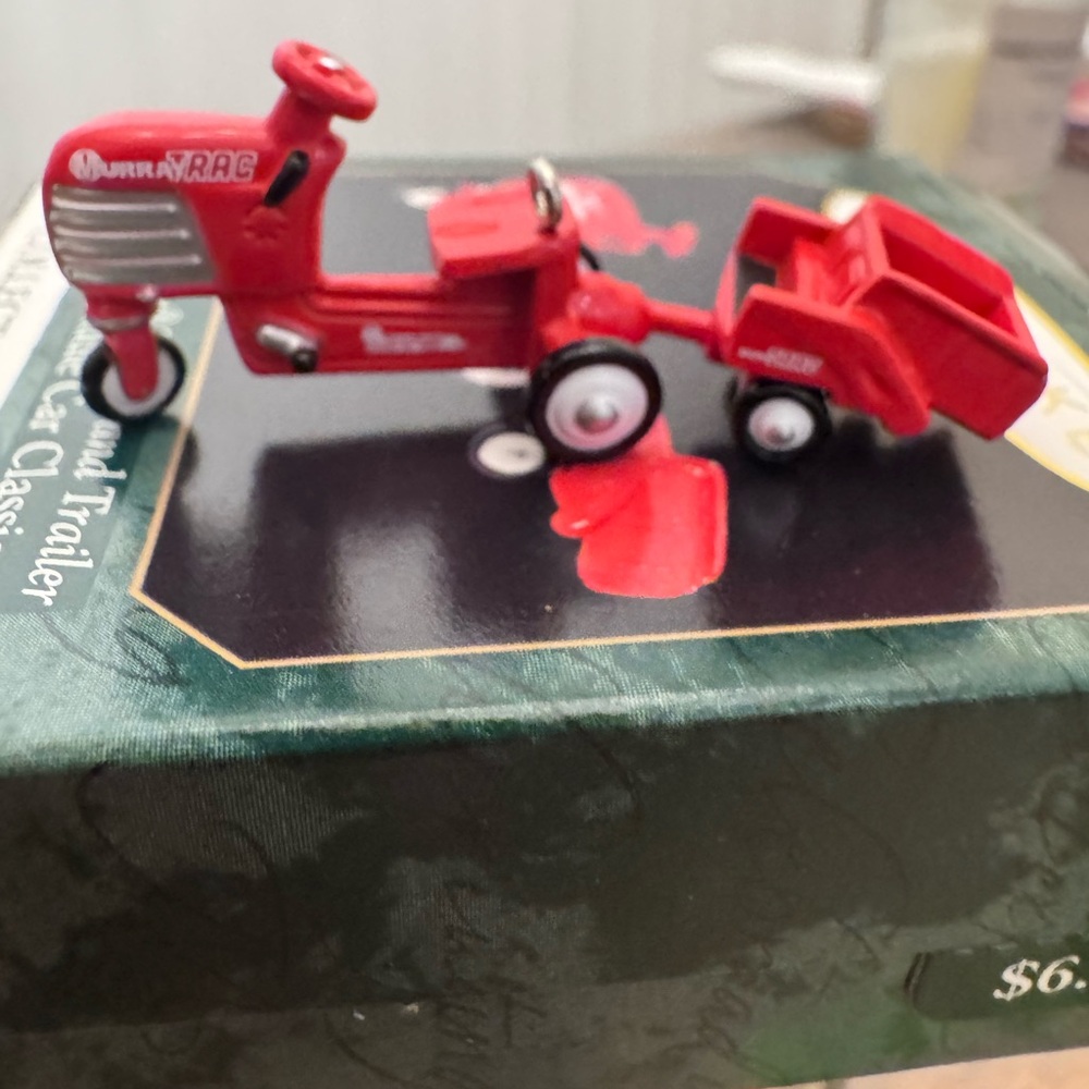 Hallmark Red Murray Tractor and Trailer Ornament - Picture 5 of 6